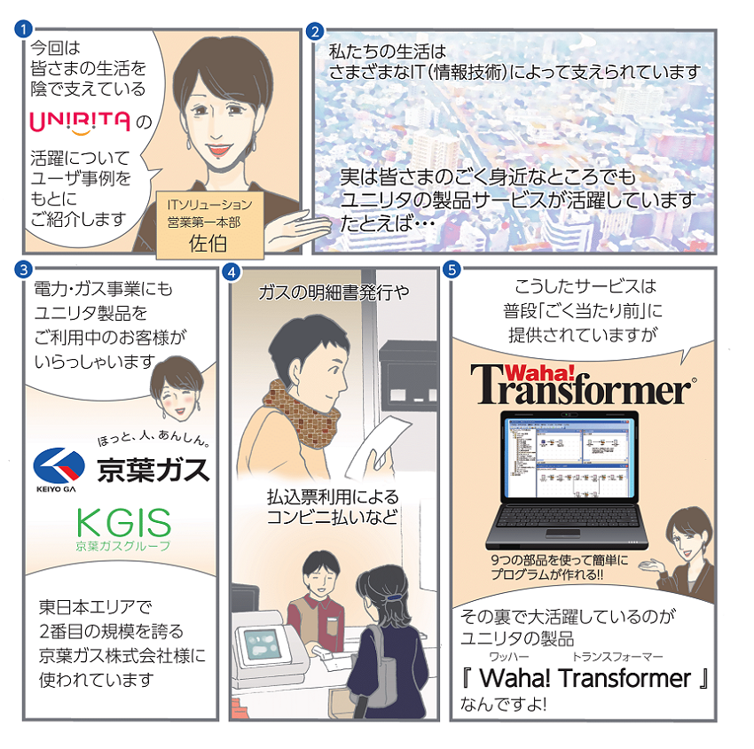 「当たり前」のサービスを裏で支える、ユニリタの製品とは！の巻