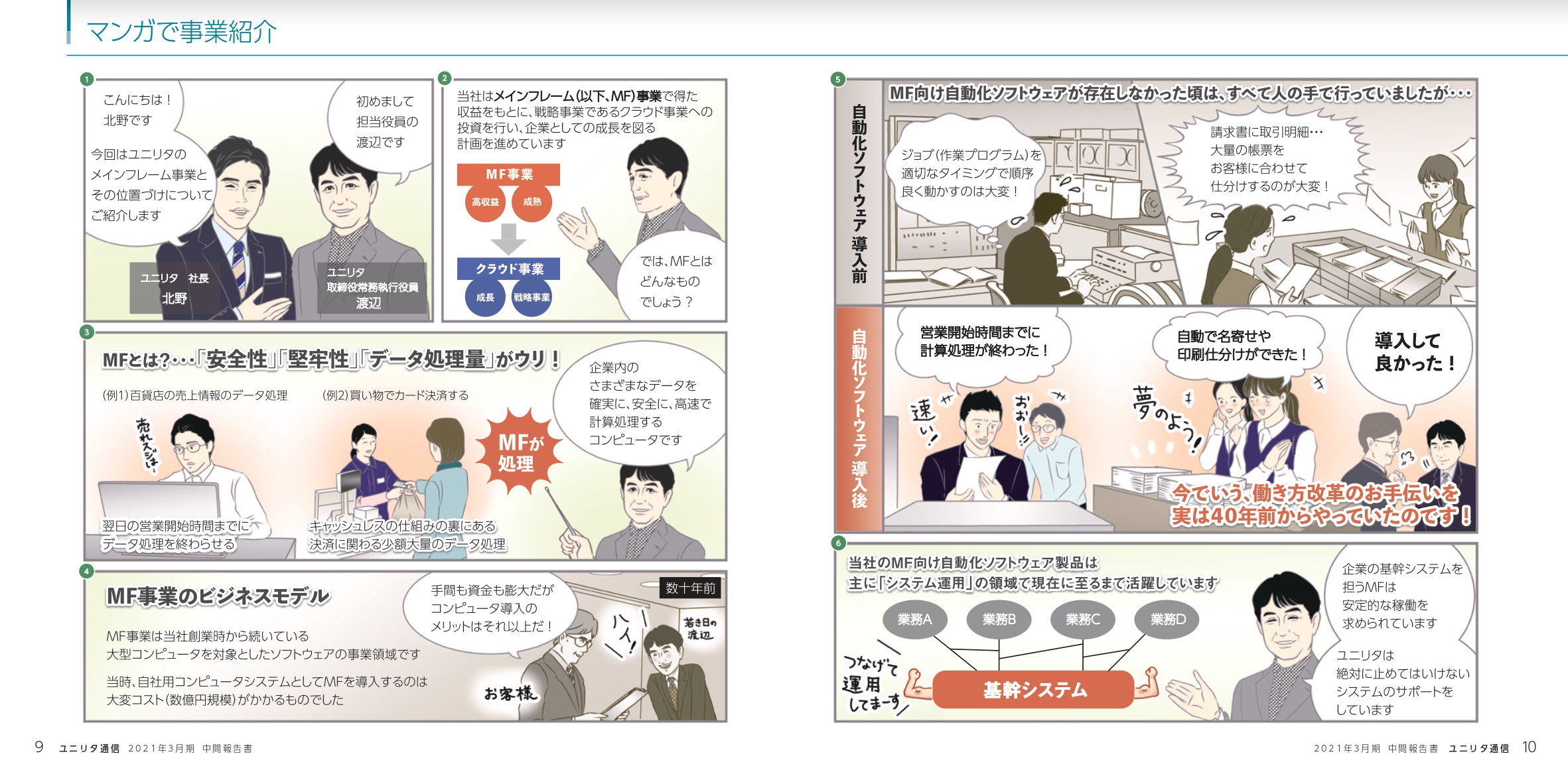 マンガで事業紹介