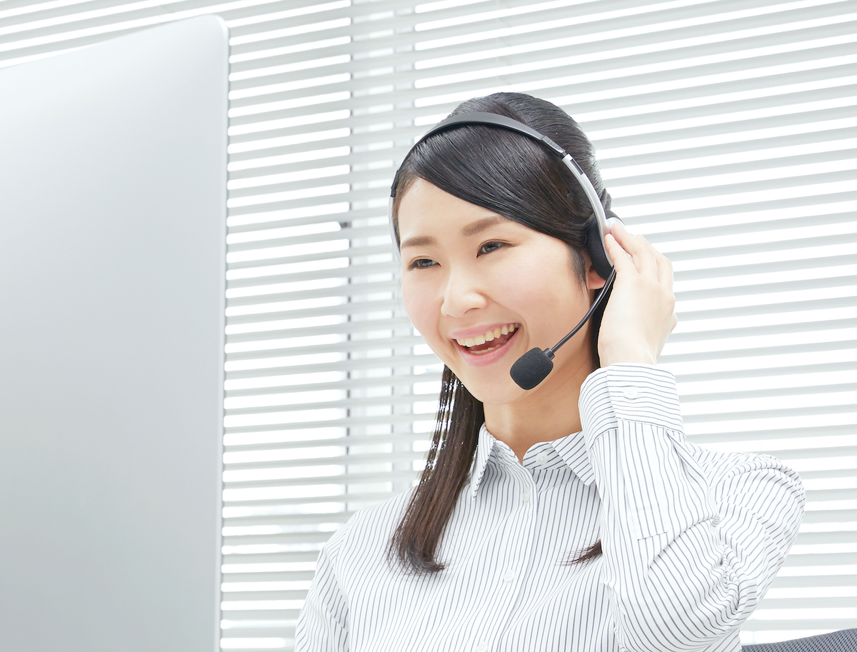 1対1での問い合わせ対応