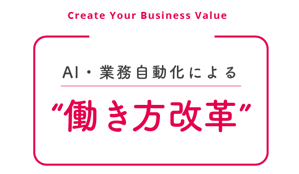 AI・業務自動化による”働き方改革”