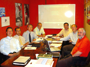 Mr. Jose Luis Corral（left side） and BSP staff（Mr.Ito, Mr.Kawano  second and third from left）
